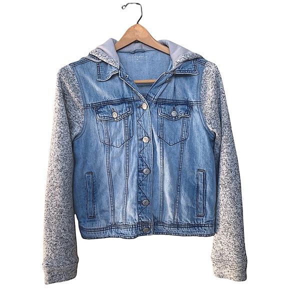 Aeropostale Jackets & Blazers - Aeropostale Hoodie Jeans Jacket